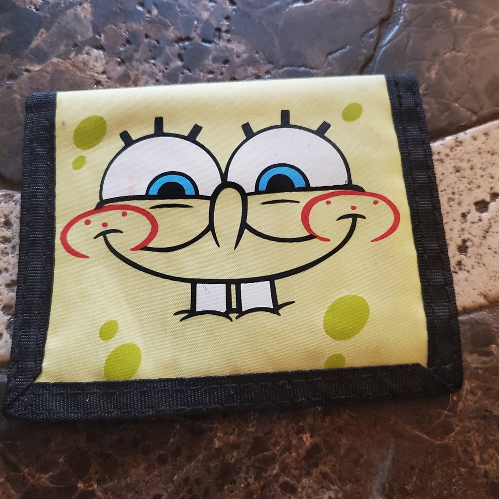 Global Design Concepts Spongebob SquarePants Yellow and black  Wallet NWOT